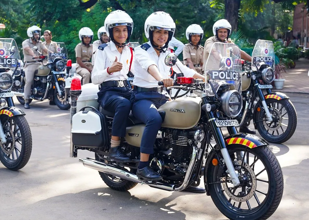 Chandigarh Police QRT bikes