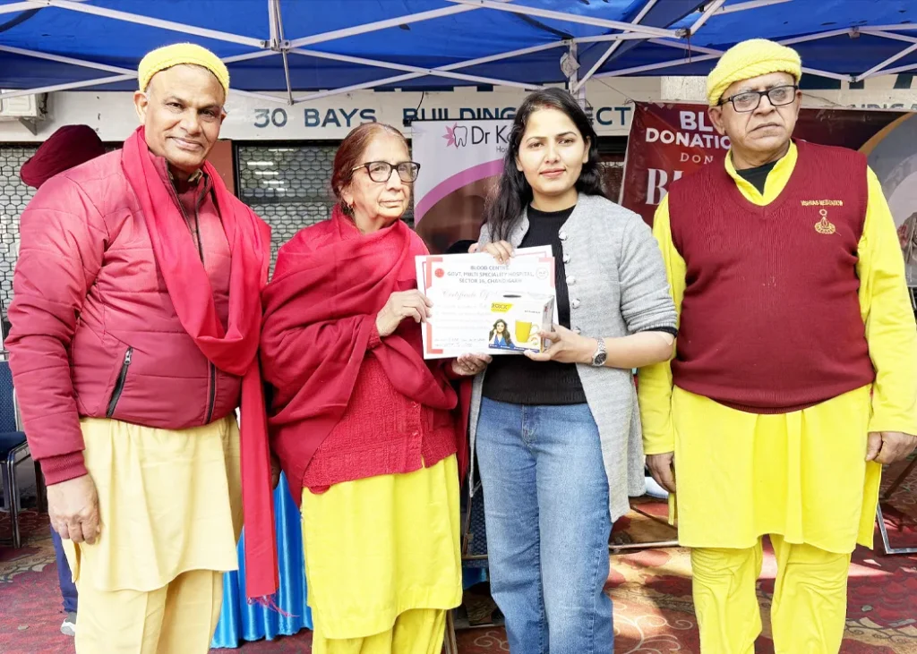Blood Donation Camp in Sector 17B Chandigarh