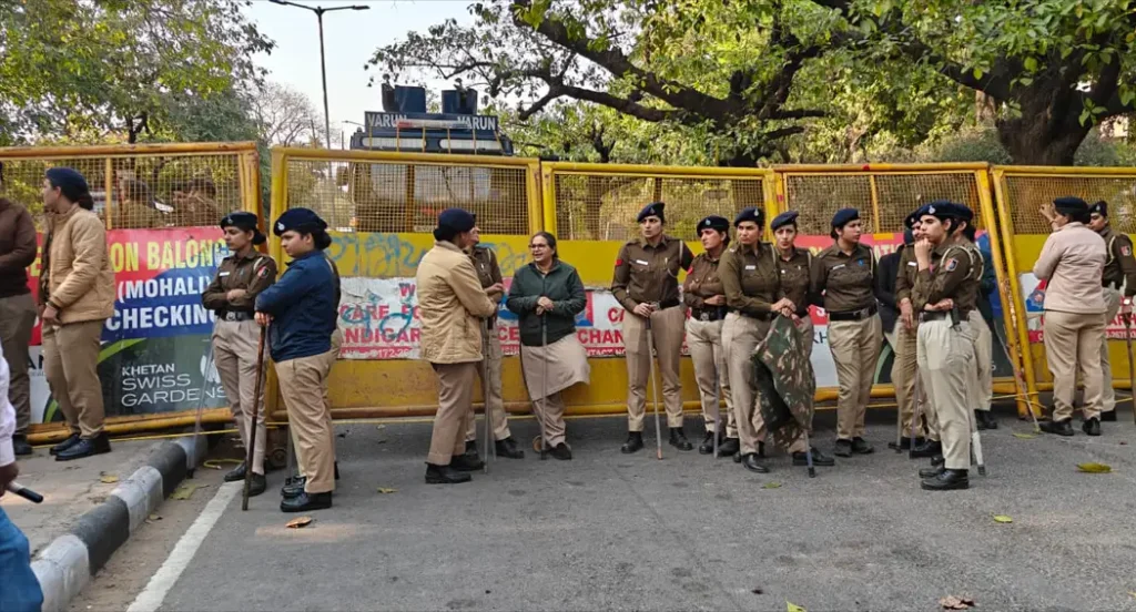 BJP Mahila Morcha Protest March